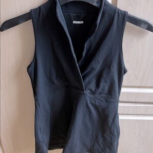 Lululemon black active tank with inner support used gently